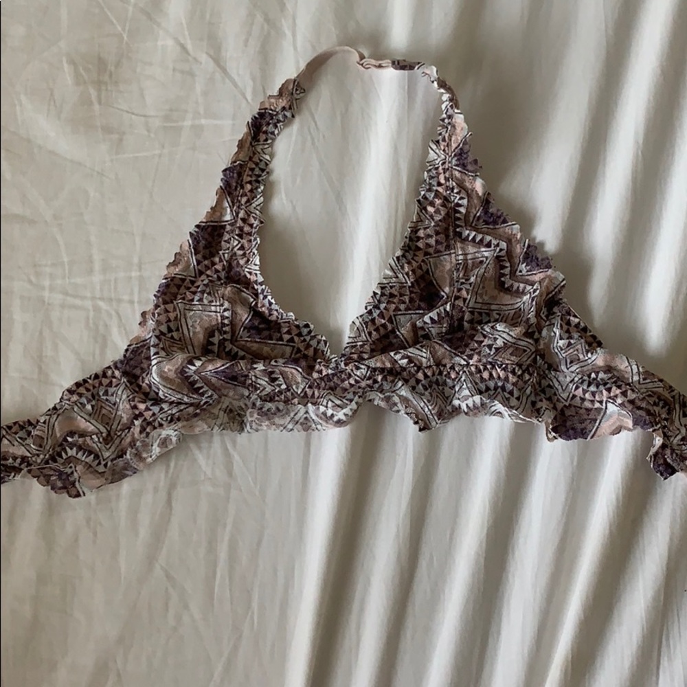 vs pink halter bralette